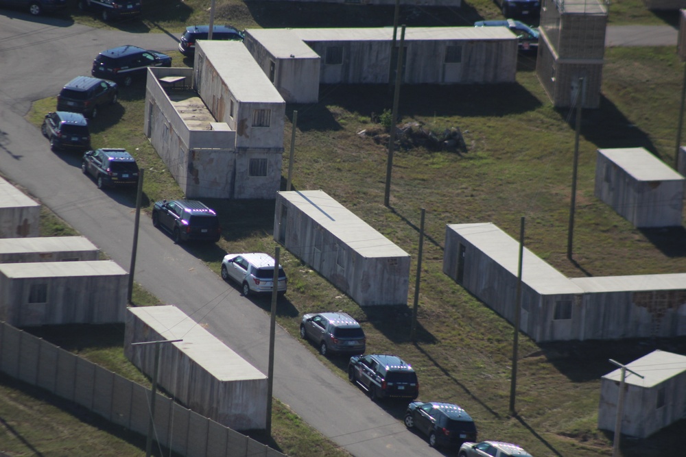 Aerial views of Fort McCoy training areas