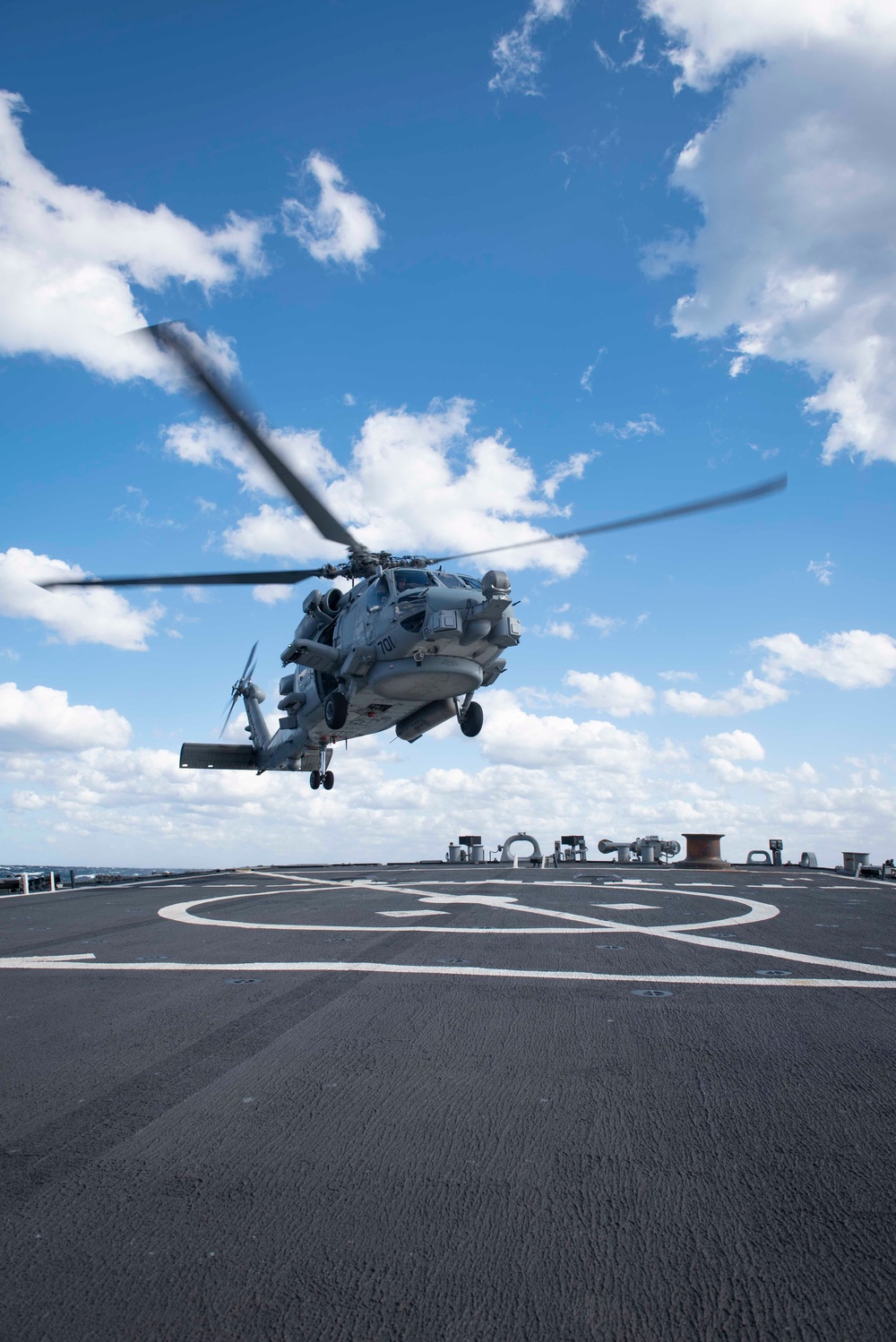 Mitscher Conducts Helo Ops
