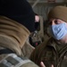 Airmen from the 133rd Airlift Wing prepare Soldiers from the 682nd Engineer Battalion to board a C-130 Hercules to Washington D.C.