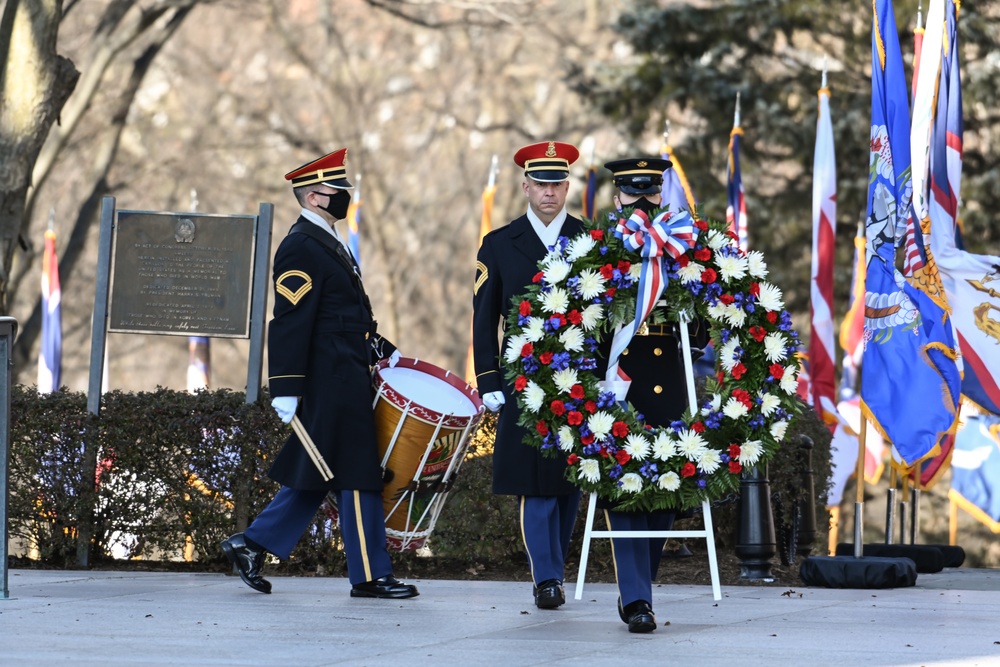 President Biden lays wreath