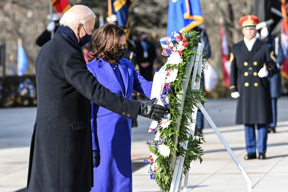 President Biden lays wreath