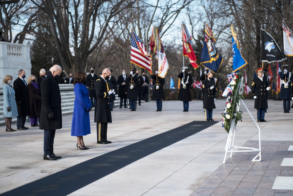 President Biden lays wreath