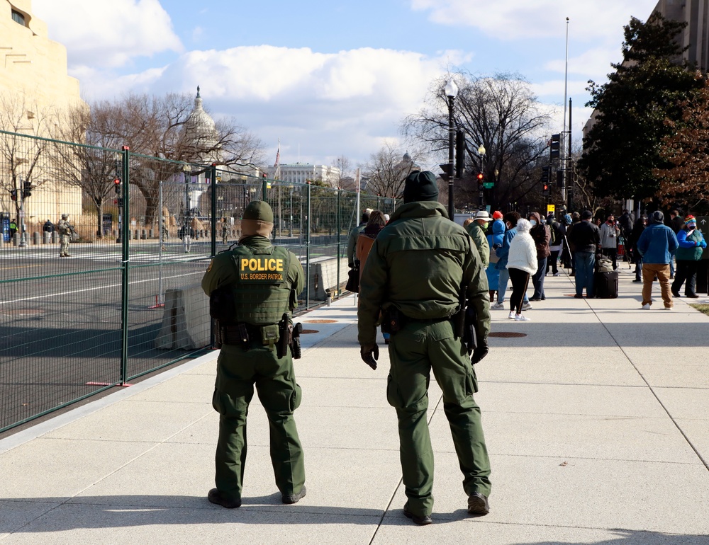 CBP supports security operations for the 59th Presidential Inauguration