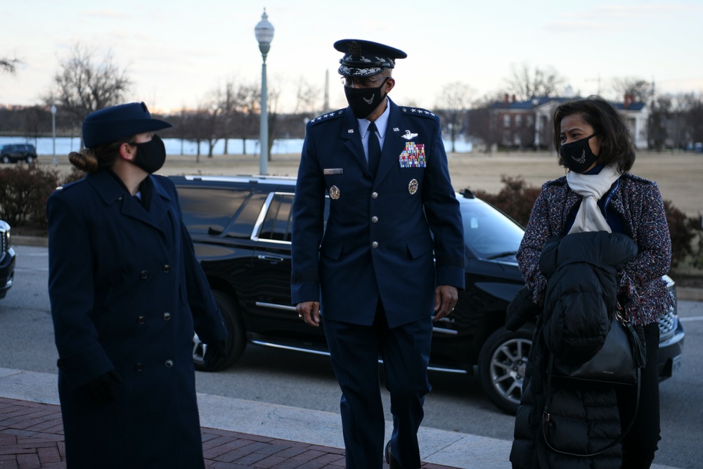 Joint Chief’s of Staff assemble during 59th Presidential Inauguration Senior Leaders Breakfast