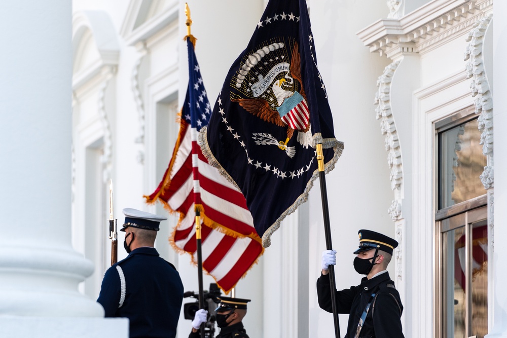 46th Presidential Inauguration White House Arrival Ceremony