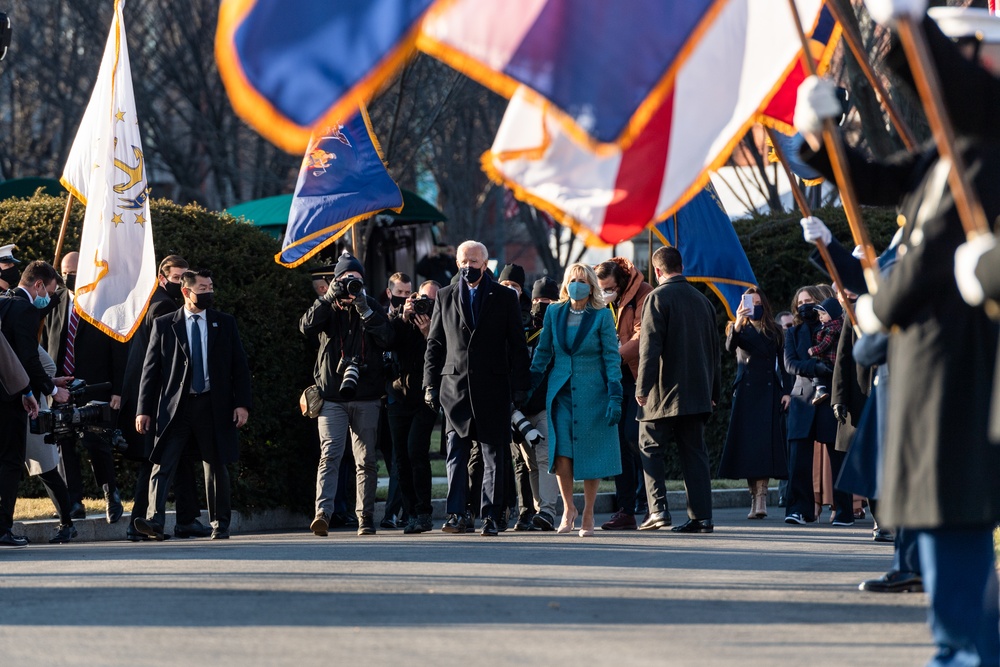 46th Presidential Inauguration White House Arrival Ceremony