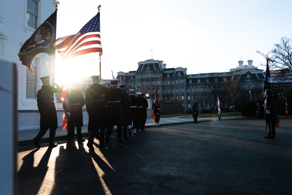 46th Presidential Inauguration White House Arrival Ceremony