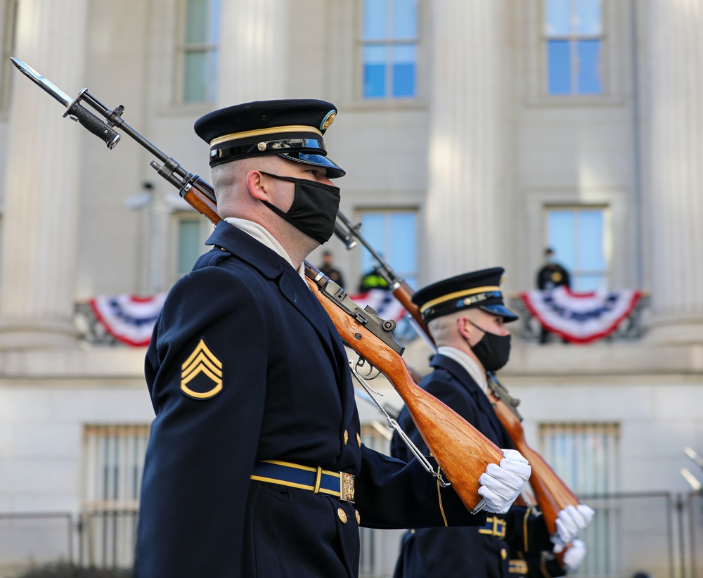 The Old Guard March during event