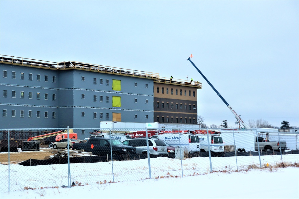 January 2021 barracks construction at Fort McCoy