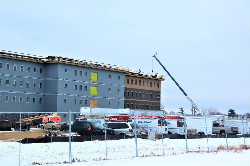 January 2021 barracks construction at Fort McCoy