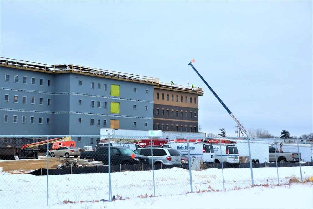 January 2021 barracks construction at Fort McCoy