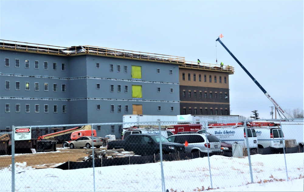 January 2021 barracks construction at Fort McCoy