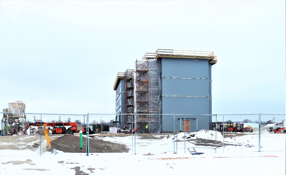 January 2020 barracks construction at Fort McCoy