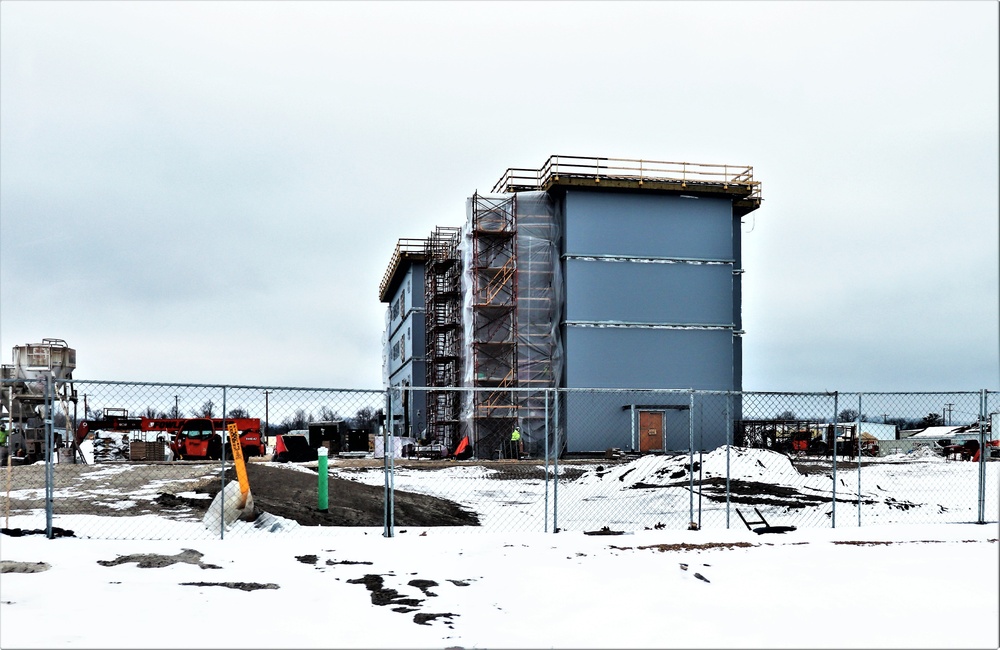 January 2020 barracks construction at Fort McCoy