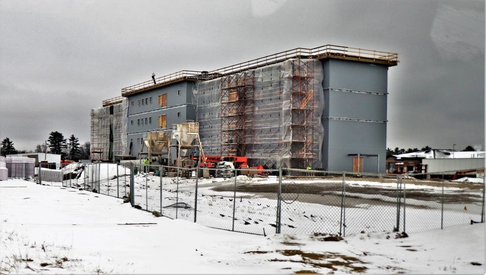 January 2020 barracks construction at Fort McCoy