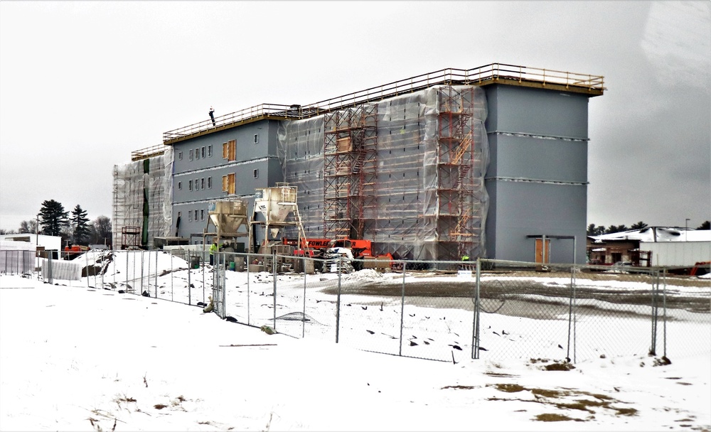 January 2020 barracks construction at Fort McCoy