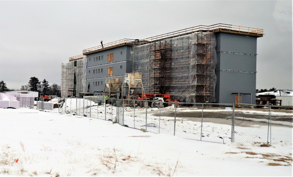 January 2020 barracks construction at Fort McCoy