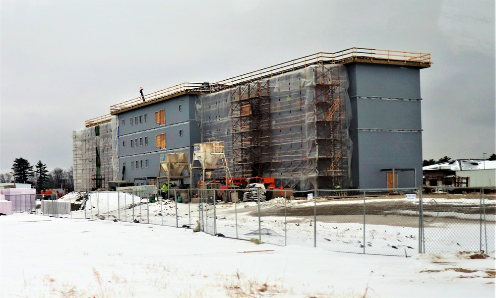 January 2020 barracks construction at Fort McCoy