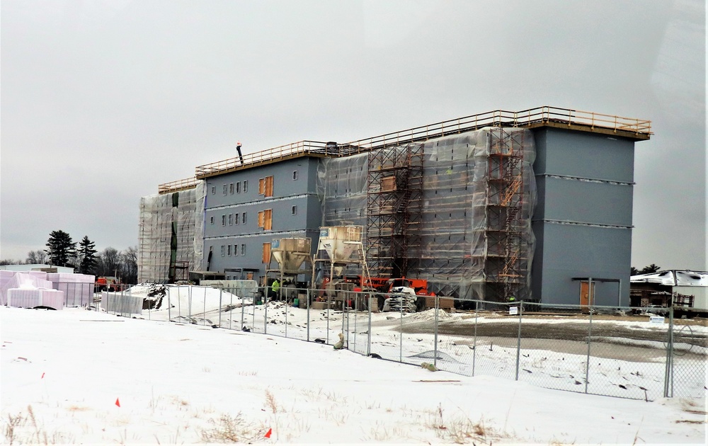 January 2020 barracks construction at Fort McCoy