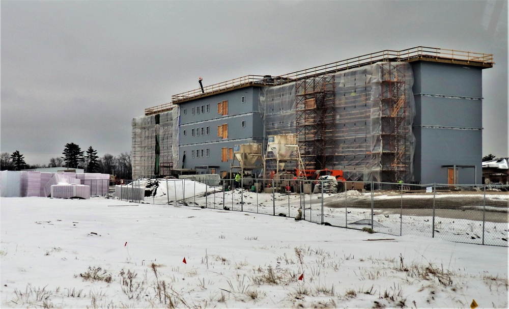 January 2020 barracks construction at Fort McCoy