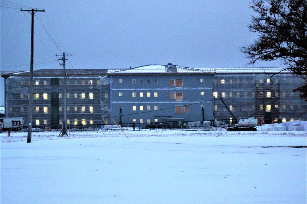 January 2020 barracks construction at Fort McCoy