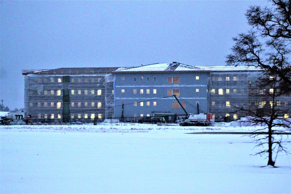 January 2020 barracks construction at Fort McCoy