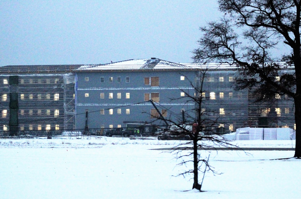 January 2020 barracks construction at Fort McCoy