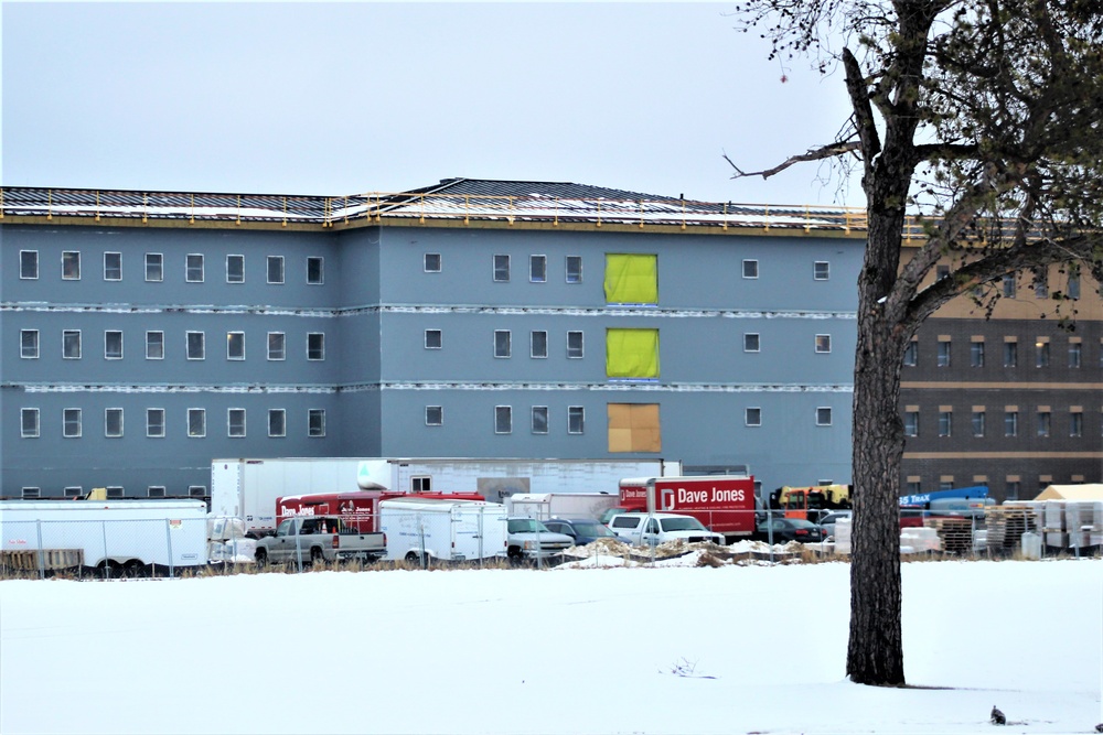 January 2020 barracks construction at Fort McCoy