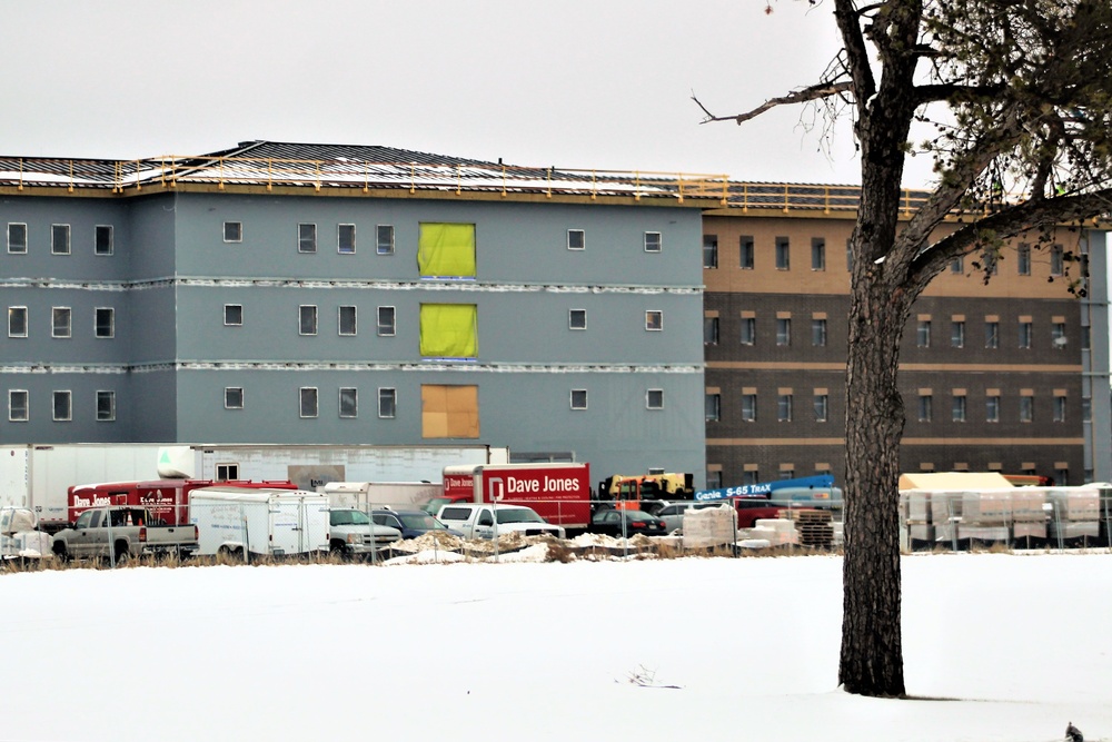 January 2020 barracks construction at Fort McCoy