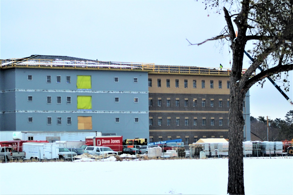 January 2020 barracks construction at Fort McCoy