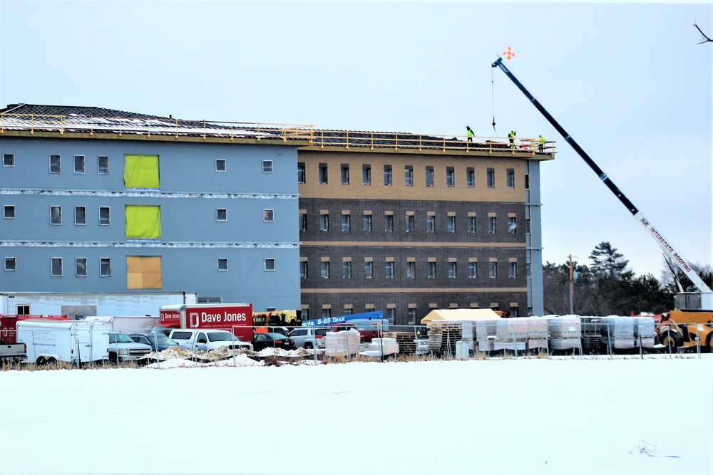 January 2020 barracks construction at Fort McCoy