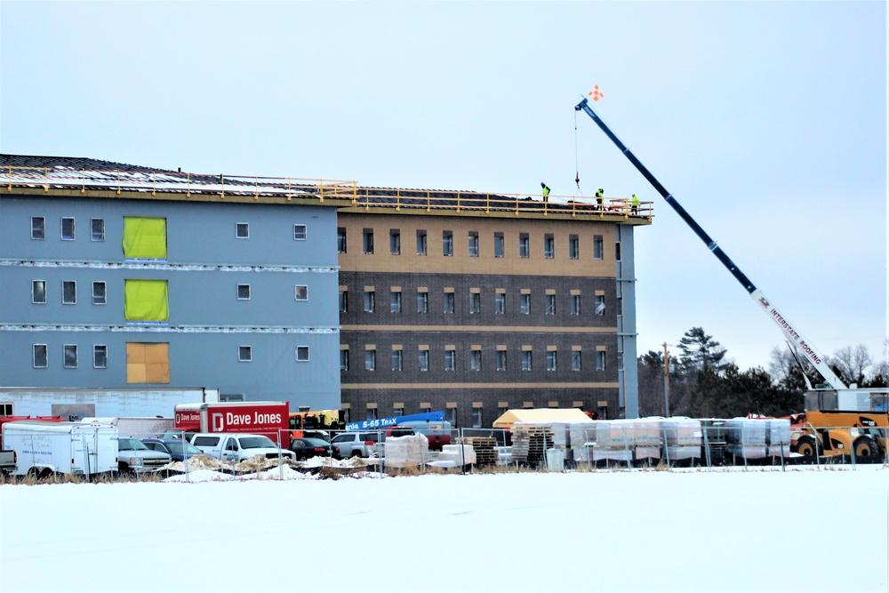 January 2020 barracks construction at Fort McCoy