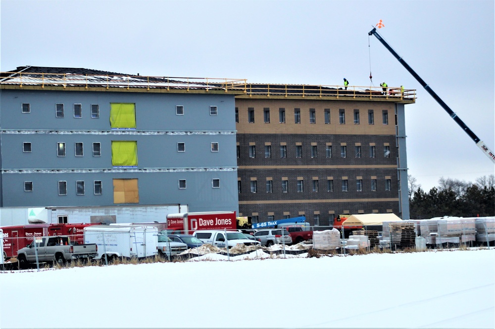 January 2020 barracks construction at Fort McCoy