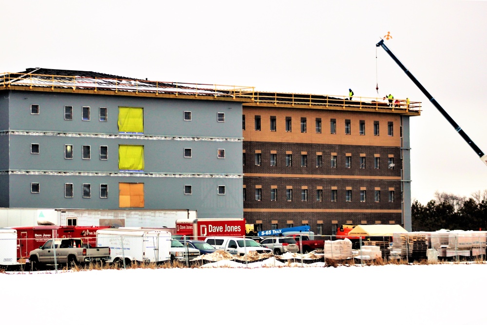 January 2020 barracks construction at Fort McCoy