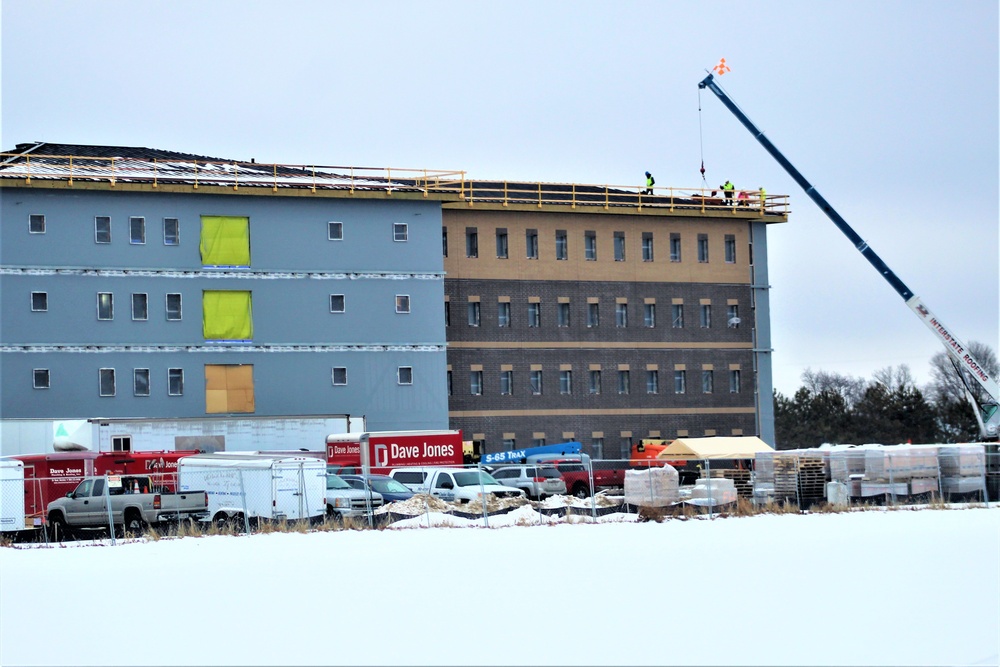 January 2020 barracks construction at Fort McCoy