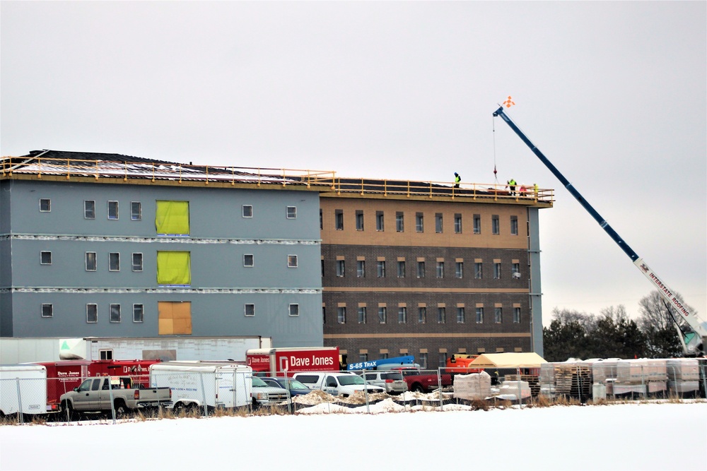 January 2020 barracks construction at Fort McCoy