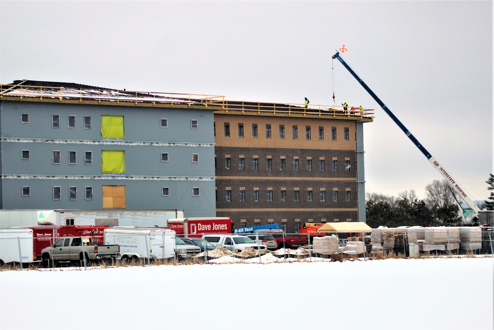 January 2020 barracks construction at Fort McCoy