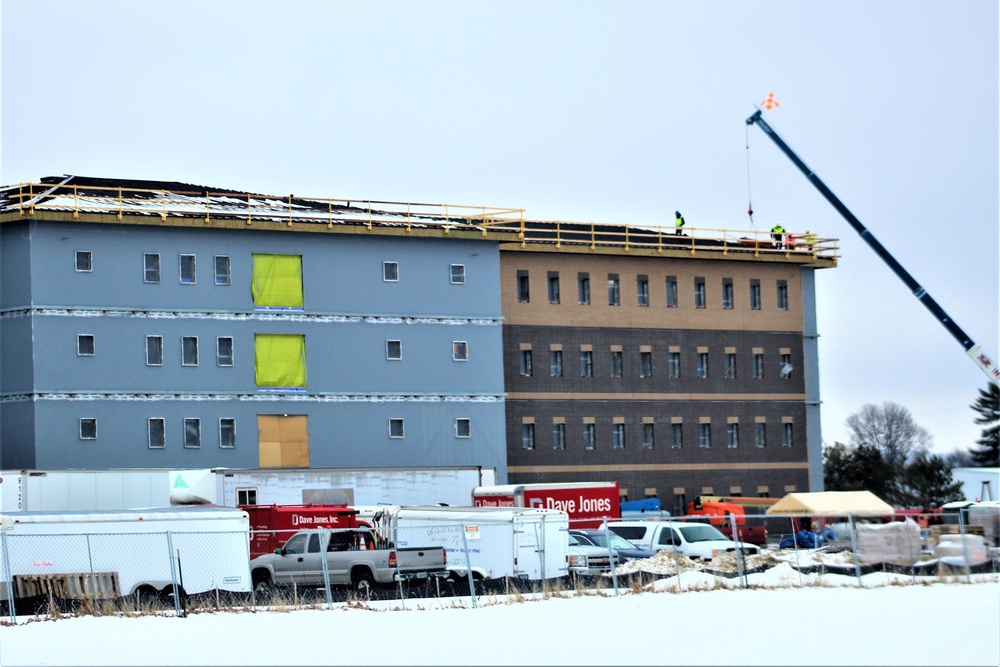 January 2020 barracks construction at Fort McCoy