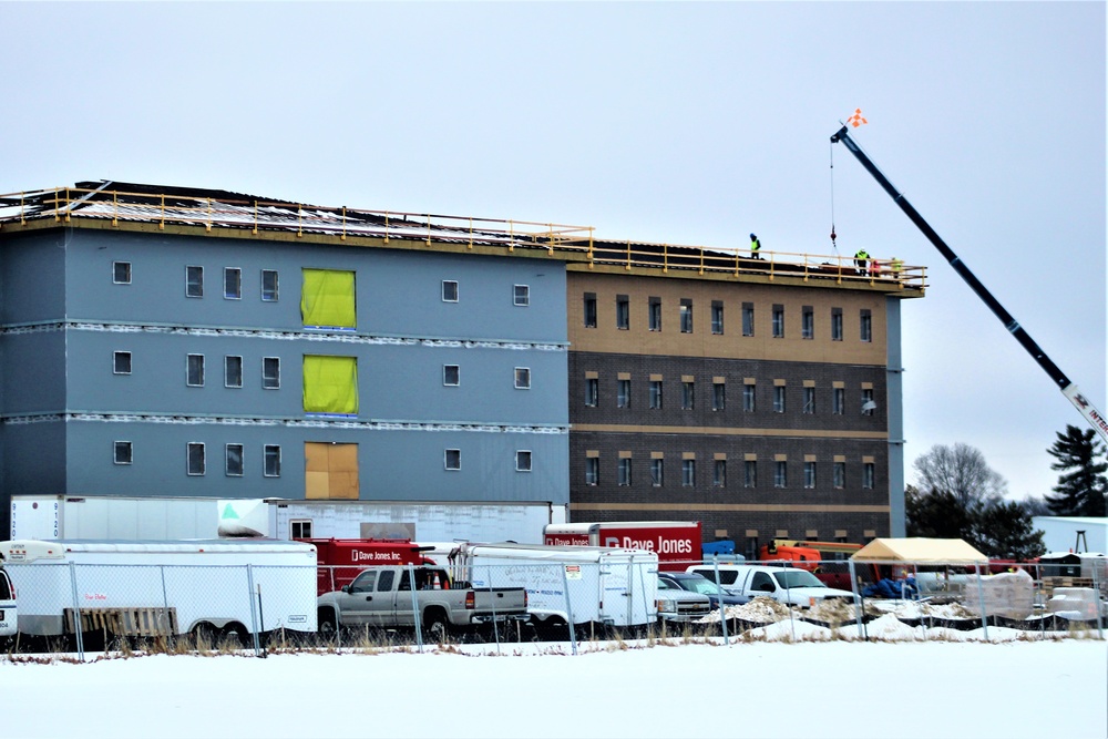 January 2020 barracks construction at Fort McCoy