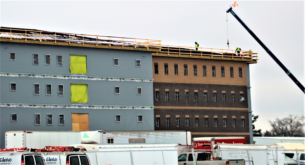 January 2020 barracks construction at Fort McCoy