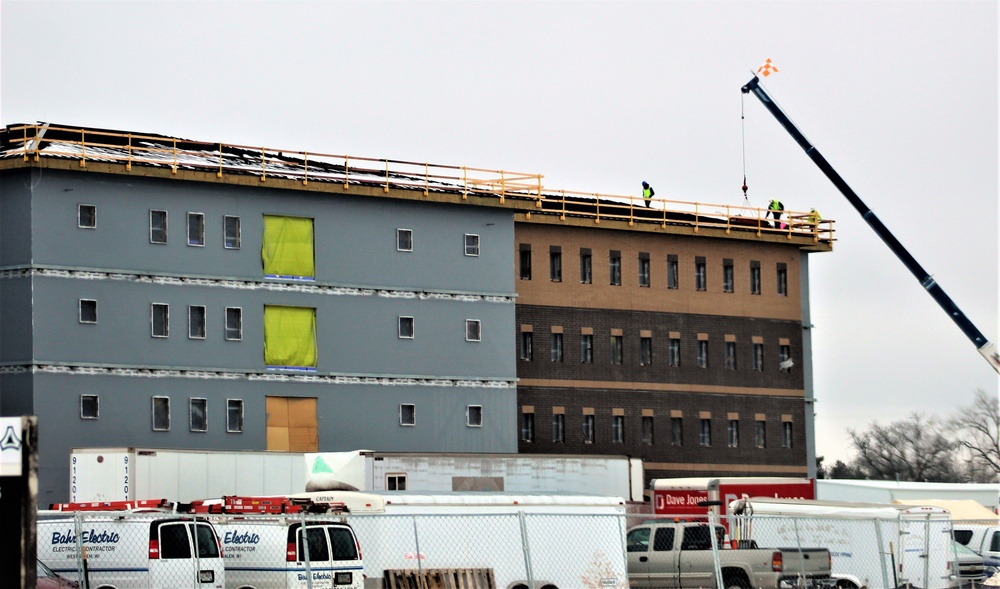 January 2020 barracks construction at Fort McCoy