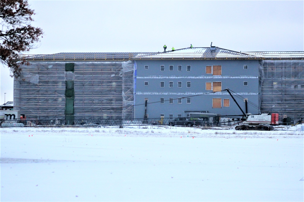 January 2020 barracks construction at Fort McCoy