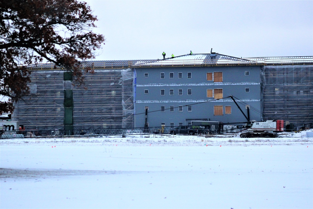 January 2020 barracks construction at Fort McCoy