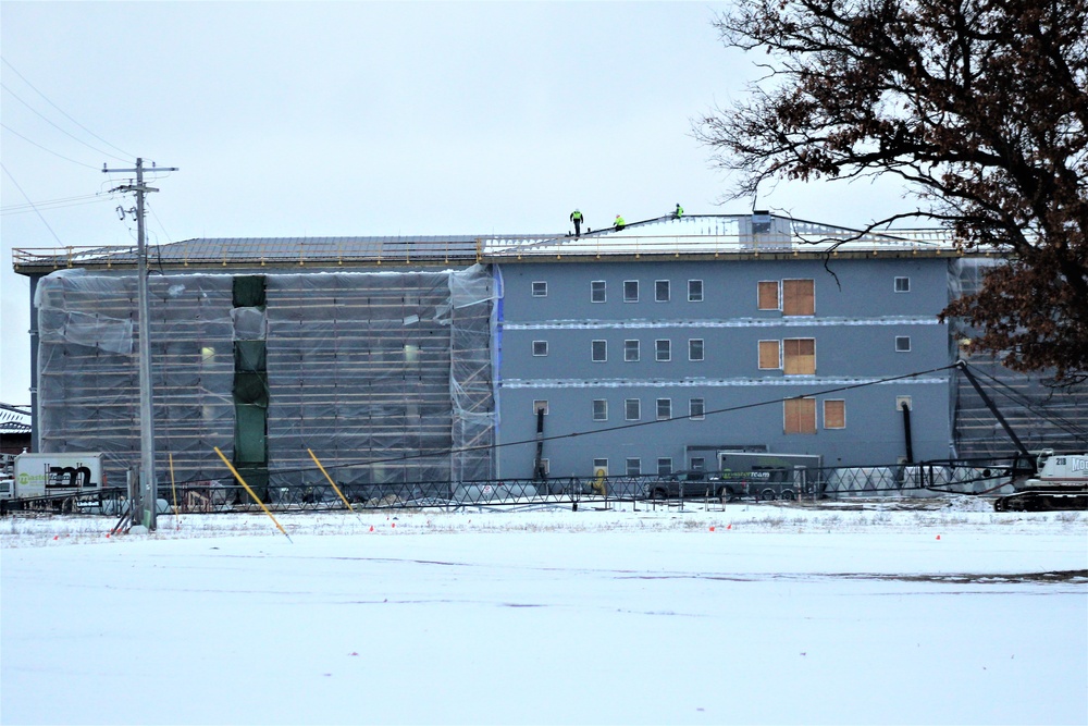 January 2020 barracks construction at Fort McCoy