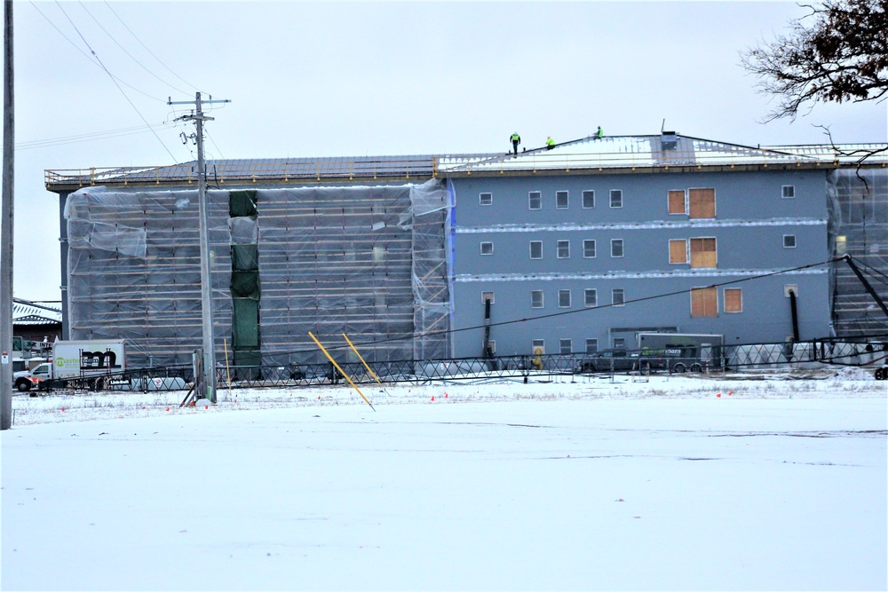 January 2020 barracks construction at Fort McCoy