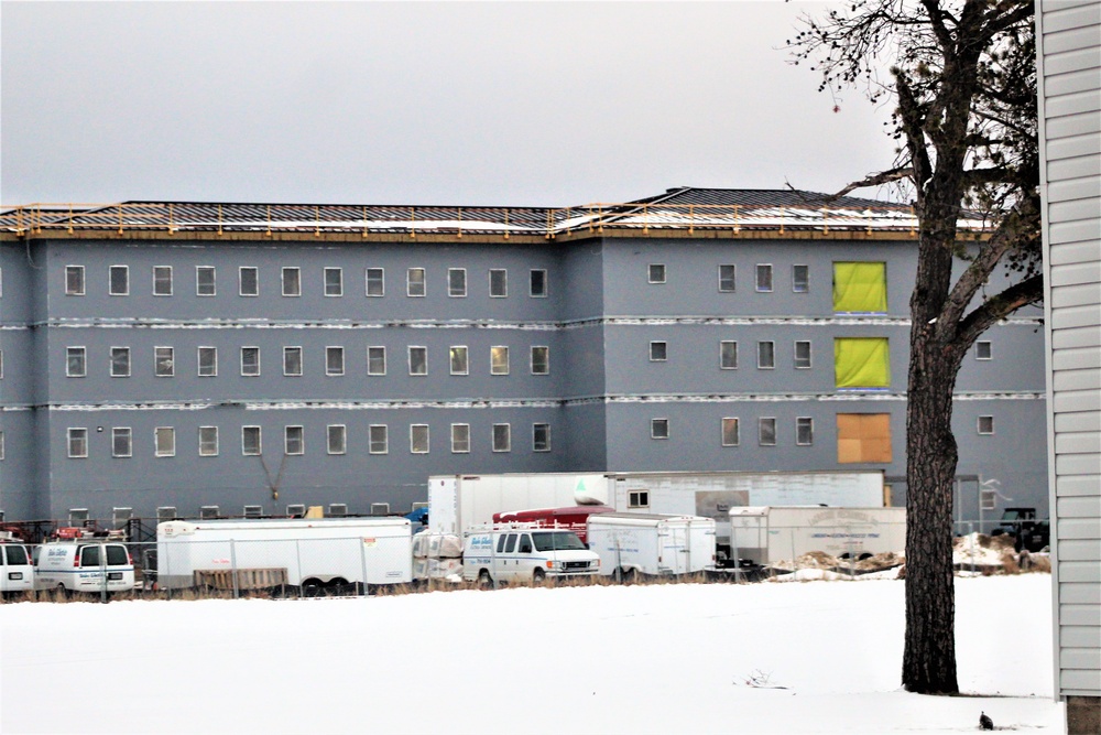 January 2020 barracks construction at Fort McCoy