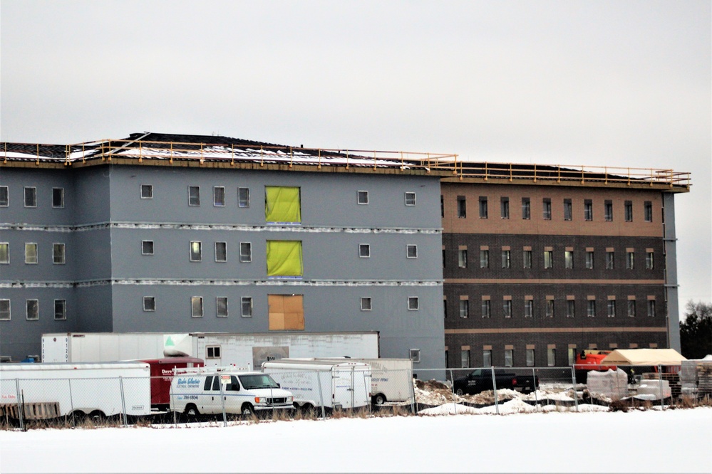 January 2020 barracks construction at Fort McCoy