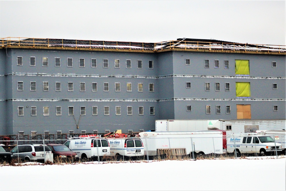 January 2020 barracks construction at Fort McCoy