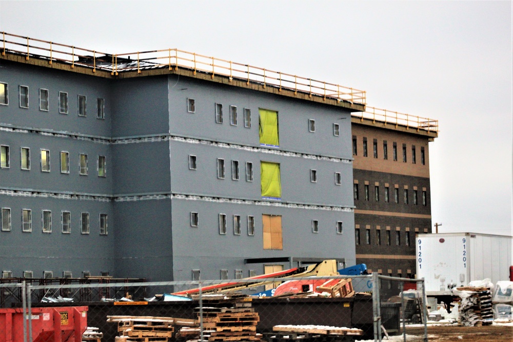 January 2020 barracks construction at Fort McCoy