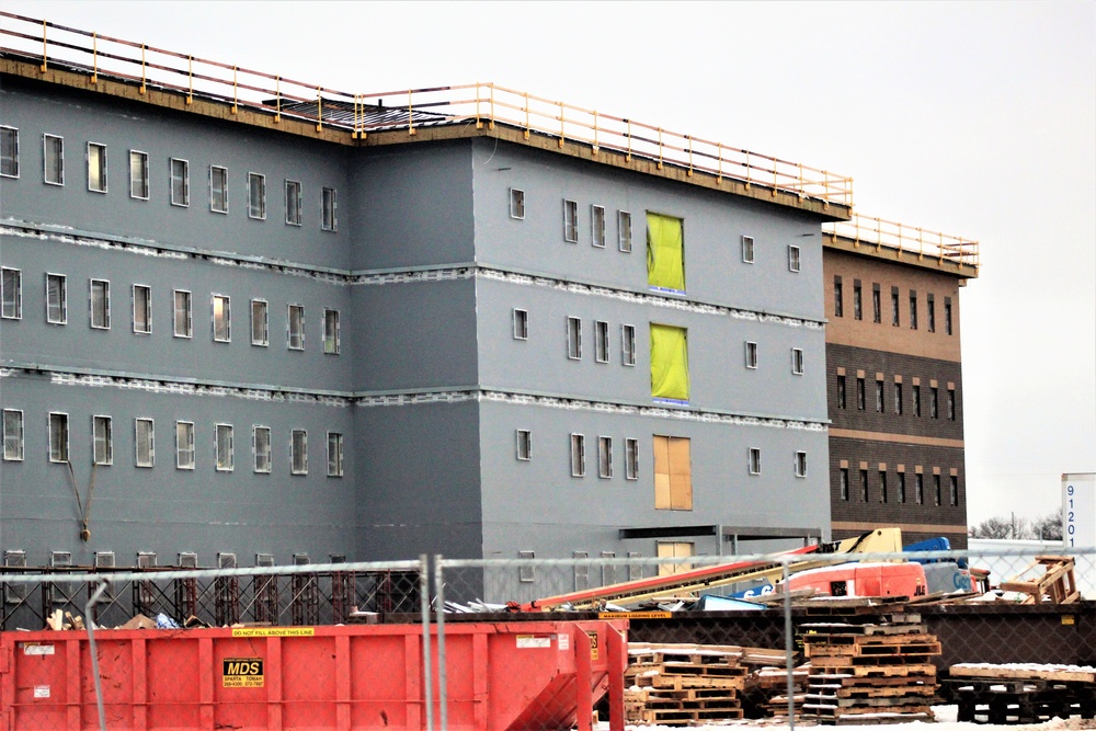 January 2020 barracks construction at Fort McCoy